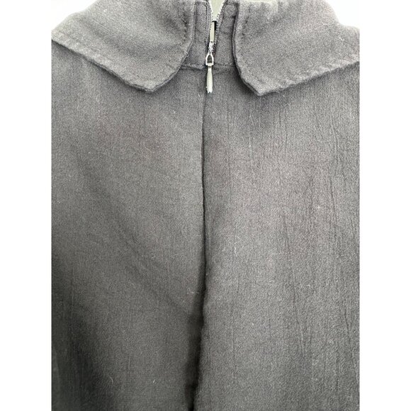 Jeff Black sleeveless ruffle front with buttons and back hidden zipper details s - Picture 7 of 7